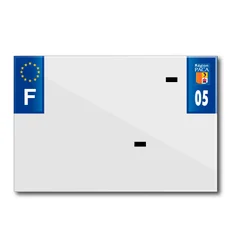 PLASTIC STRIP FOR PVC LICENSE PLATE WITH BUSINESS NAME (MOTORBIKE FORMAT 210X145)-DEPT 05/EUROPE (SOLD PER UNIT)