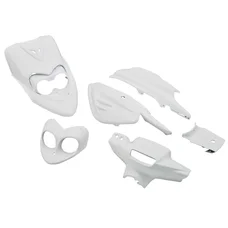 FAIRINGS/BODY PARTS FOR SCOOT  MBK 50 BOOSTER NG, ROCKET NEW MODEL/YAMAHA 50 BWS BUMP, SPY NEW MODEL WHITE GLOSS  (6 PARTS KIT)