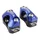 PONTET DE GUIDON UNIVERSEL VOCA HB28 V2 ALU CNC ADAPTATEUR DIAM 28,6mm NOIR/BLEU (ENTRAXE FIXATION 32,20 A 34,80mm) (PAIRE)