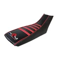 HOUSSE DE SELLE 50 A BOITE KRM PRO RIDE POUR DERBI DRD X-TREME, DRD RACING NOIR/ROUGE