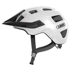 CASQUE VELO ADULTE ABUS VTT MOTRIP BLANC BRILLANT TAILLE   M (54-58cm) REGLAGE MOLETTE