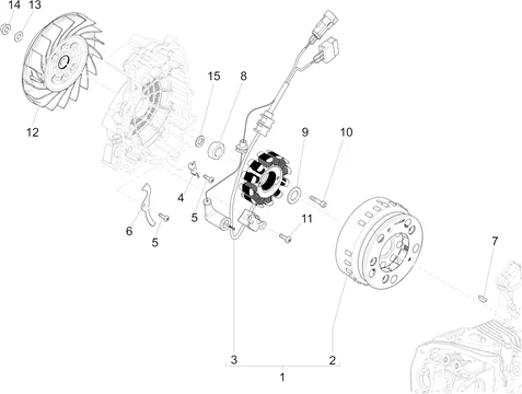 Volant magnetique