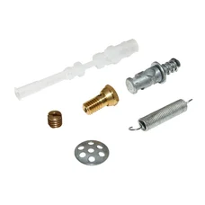 NECESSAIRE/KIT REPARATION CARBURATEUR CYCLO ADAPTABLE SOLEX 3800 (1 GICLEUR D28/1 VANNE DE DEPART/1 RESSORT/1CALIBREUR/1 GRILLE DE VANNE/1 FILTRE A ESSENCE) (POCHETTE 6 PIECES) -FABRICATION FRANCAISE-