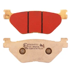 BRAKE PADS NEWFREN FOR YAMAHA 900 TDM 2002>2014 Rear 1300 FJR 2003> Rear 950 XV BOLT 20014>2018 Rear 1700 XV WARRIOR 2003>2004 Rear (L 100mm - H 39mm - thk 9.5mm) (FD0345BT) (TOURING SINTERED)