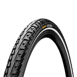 TYRE FOR URBAN/TREKKING BIKE- 700 X 28 CONTINENTAL TOUR RIDE- BLACK/REFLECTIVE - RIGID (28-622)