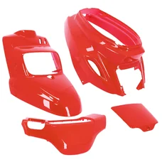 CARROSSERIE/CARENAGE SCOOT ADAPTABLE MBK 50 BOOSTER 2004>/YAMAHA 50 BWS 2004> ROUGE DUCAT (KIT 4 PIECES)  -P2R-