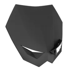 HEADLIGHT FAIRING FOR 50cc MOTORBIKE REPLAY RIVALE FLASH MATT BLACK - LEDS (with fittings)