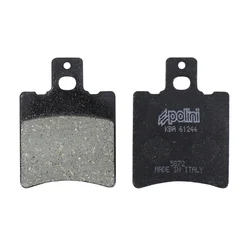 PLAQUETTE DE FREIN POLINI POUR MBK 50 BOOSTER SPIRIT 1996>, NITRO 1997> AV / YAMAHA 50 AEROX 1997>, BWS, JOG R 1993>, NEOS 1997> AV  (L 40mm - H 50mm - P 7mm) (174.0011) (ORIGINAL)