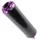 SILENCIEUX 50 A BOITE VOCA EVO BESTIA RD30400 CARBONE EMBOUT ANODISE VIOLET POUR ROOKIE, CHROMED, SCR, MK, BARIKIT