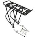 PORTE BAGAGE VELO ARRIERE A TRINGLES P2R ALU NOIR REGLABLE 28"/26"/24'' POUR CYCLOTOURISTE