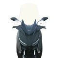 PARE-BRISE/SAUTE VENT MAXISCOOTER POUR YAMAHA 125 XMAX 2018>2022, 300 XMAX 2017>2022, 400 XMAX 2017>2022 TRANSPARENT AVEC SERIGRAPHIE (H 720mm - L 580mm)  -FACO-