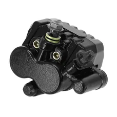 BRAKE CALIPER (FRONT) FOR CHINESE SCOOT - DUAL PISTON - BLACK  -P2R-