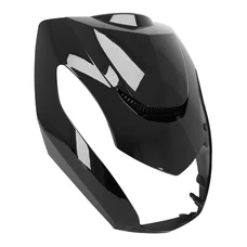 UPPER FRONT FAIRING FOR PEUGEOT 50 KISBEE 2/4 Stroke  2010>2017, KISBEE 4 Stroke  2018> GLOSS BLACK  -P2R-