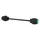 WHEEL AXLE PROTECTION PADS - ALUMINIUM FOR KAWASAKI Z900,  Z650 BLACK/GREEN (FRONT+REAR)  -AVOC