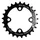PLATEAU VTT 4BRA D.64 MICHE 25DTS INTERIEUR TRIPLE/DOUBLE NOIR