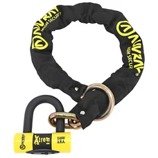 ANTIVOL A CHAINE AUVRAY XTREM LASSO 1.00M MAILLON DIAM 13.5mm AVEC U XTREM MINI (DIAM 16mm) (CLASSE SRA CHAINE + U)