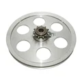 POULIE CYCLO ADAPTABLE PEUGEOT MBK 51 / 103 SP, MVL ALU 6 TROUS AVEC PIGNON 11 DTS  -SELECTION P2R-