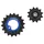 GALET DERAILLEUR AOPW TRIPEAK 12-18 DENTS CERAMIQUE 11x2V. SHIMANO DURA-ACE R9100 BLEU FONCE (JEU DE 2) (GARANTIE 4 ans)