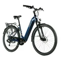 VELO ELECTRIQUE/VAE CITY 28 LEADER FOX NARA MIXTE BLEU 7V MOTEUR ROUE AR BAFANG 36V 45Nm BATTERIE 15Ah (20' '- H52cm - TAILLE L - POUR ADULTE DE 178cm à 185cm)