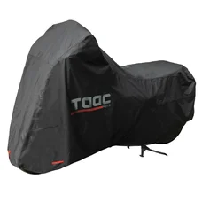 HOUSSE/BACHE DE PROTECTION MOTO TAAC SUPER HYDROSCUD OXFORD 300D POLYESTER ETANCHE/WATERPROOF 5000mm TAILLE L NOIR (219x90x127cm) (SANGLE ANTI-FLOTTEMENT/OEILLET ANTIVOL)