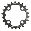 PLATEAU VTT 4BRA D.64 POUR SRAM XO+SHIMANO (SAUF XT/XTR) STRONGLIGHT DOUBLE 22DTS INTERIEUR NOIR NON FILETE 10V. - EPAISSEUR 3.5mm