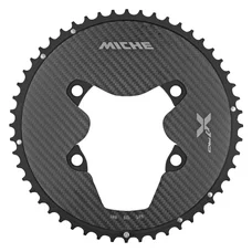 PLATEAU ROUTE 4BRA D.110 POUR SHIMANO ULTEGRA R8100 MICHE 52DTS EXTERIEUR NOIR 12V. ALU, CARBONE 3K (poids 127 g) -X2 RD R81