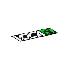 AUTOCOLLANT/STICKER VOCA RACING 110x40 mm VERT (VENDU A L'UNITE)