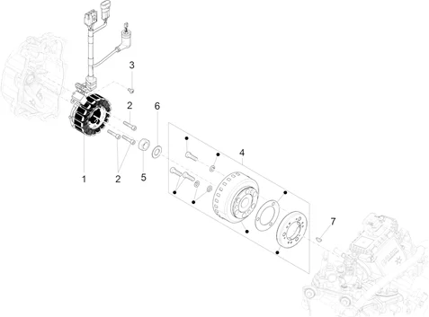 Volant magnetique