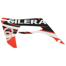 AUTOCOLLANT/STICKER/DECOR AILE AVANT GAUCHE NOIR/ROUGE ORIGINE PIAGGIO GILERA 50 SMT, RCR 2018>  -2H002135-