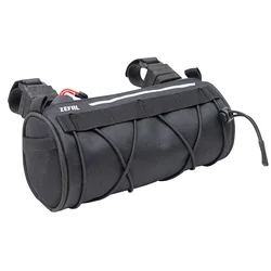 SACOCHE DE CINTRE/GUIDON VELO ZEFAL Z ADVENTURE F1 NOIR ETANCHE FIXATION AUTO-AGRIPPANTES / CLIPS (L 200 x L 90 x h 90mm - 1.2LITRES) CHARGE MAXI 2kgs