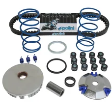 VARIATEUR SCOOT POLINI HI-SPEED POUR MBK 50 BOOSTER , NITRO, STUNT/YAMAHA 50 BWS, AEROX, SLIDER/APRILIA 50 SR/MALAGUTI 50 F12 (KIT COMPLET) (241.670.1)