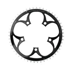CHAINRING FOR ROAD BIKE- 5 Arms- 51T.Ø 110  -OUTER- ALUMINIUM BLACK- 7075 TA ZEPHYR   (SHIMANO TYPE) 9/10Speed.