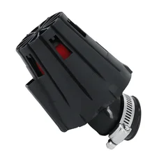 FILTRE A AIR REPLAY E5 BOX NOIR MOUSSE ROUGE FIXATION COUDE 45° DIAM 35/28