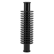 RADIATEUR/REFROIDISSEUR DE DURITE D'EAU ALU CNC NOIR FORME ROND (133 x 35 mm, FIXATION DURITE 17 mm) -REPLAY