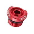 BOUCHON D'HUILE 50 A BOITE VOCA EVO V2 POUR DERBI 50 SENDA, GPR (MOTEUR EURO 2, 3, 4) ALU CNC ROUGE