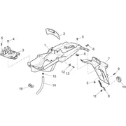 Carrosserie arriere - garde-boue