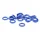 JOINT TORIQUE ELVEDES POUR VIS DE RACCORD DE PURGE POUR SHIMANO DEORE, XT, XTR -BLEU- (VENDU PAR 20)