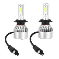 LIGHT BULB - LED H7 12V - P43t foot - 8000 LUMENS 6500K With aluminium cooling fan (HEADLIGHT). (SOLD PER 2 ).  -SELECTION P2R-