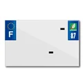 BANDE PLAQUE MOTO 210x130 POUR PVC VIERGE DEP. 87/EURO (VENDU A L'UNITE)