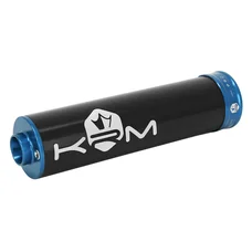 SILENCIEUX 50 A BOITE KRM PRO RIDE ALU NOIR/BLEU (MONTAGE UNIVERSEL PASSAGE A DROITE)