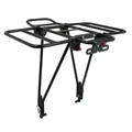 PORTE BAGAGE VELO ARRIERE PLATEFORME P2R PLIABLE SUR LES COTES (SANS OUTIL) ALU NOIR MAT 29''/26" (POIDS MAXI 10KGS) - COMPATIBLE FREIN A DISQUE -