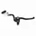BRAKE MASTER CYLINDER (FRONT) RADIAL FOR DERBI/RIEJU/BETA 50CC ALUMINIUM CNC - ANODIZED BLACK  (With tank) -P2R-