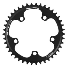 PLATEAU GRAVEL 5BRA D.110 POUR SHIMANO GRX MONO TA 110 ONE 42DTS COMPATIBLE SHIMANO/SRAM NOIR  10/11/(12V SRAM)