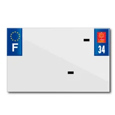 PLASTIC STRIP FOR BLANK PVC LICENSE PLATE (MOTORBIKE FORMAT 210X130)-DEPT 34/EUROPE (SOLD PER UNIT)