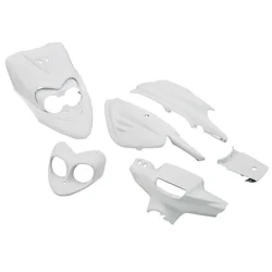 FAIRINGS/BODY PARTS FOR SCOOT  MBK 50 BOOSTER NG, ROCKET NEW MODEL/YAMAHA 50 BWS BUMP, SPY NEW MODEL WHITE GLOSS  (6 PARTS KIT)
