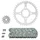 KIT CHAINE ADAPTABLE HONDA VT 125 C SHADOW 1999>2008  520  14x41  (DIAM COURONNE 58/90/10.5)  (DEMULTIPLICATION ORIGINE)  -AFAM-