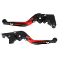 LEVERS KIT (RIGHT+LEFT) ADUSTABLE/FOLDABLE FOR YAMAHA 700 MT-07 2014>2018 RED ANODIZED CNC .  -AVOC-