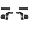 GEAR SHIFTERS SET-FOR MTB- P2R -INDEXED- TYPE GRIPSHIFT 7 speed WITH HANDLES (PAIR). Revoshift