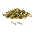 COSSE ELECTRIQUE LAITON NON ISOLEE CYLINDRIQUE FEMELLE DIAM 4mm POUR FIL 1.00 A 2.50mm2 (VENDU AU SACHET DE 100 PIECES) -SELECTION P2R