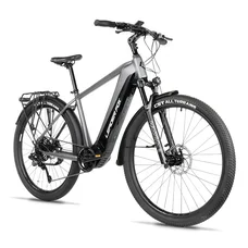 VELO ELECTRIQUE/VAE VTC 28 LEADER FOX BARNET 2025 HOMME GRIS 9V MOTEUR CENTRAL BAFANG M510 36V 95Nm BATTERIE 20Ah (22.5'' - h53cm - TAILLE XXL - POUR ADULTE DE 193cm à plus)